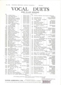 Evening Breezes Softly Sighing Schubert 2part Sheet Music Songbook