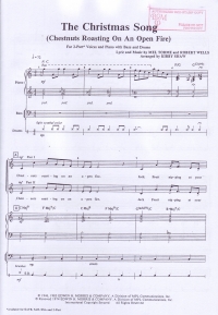 Christmas Song Torme/shaw 2part Sheet Music Songbook