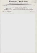 Alleluia Laudate Pueri Dominum Jackson Ssaattbb Sheet Music Songbook