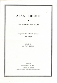 Christmas Rose Ridout/lewis Satb Sheet Music Songbook