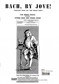 Bach By Jove Bach/williams Satb Sheet Music Songbook