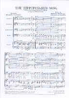 Hippopotamus Song Flanders/swann Ttbb Sheet Music Songbook