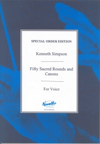 Fifty Sacred Rounds And Canons Ed Simpson Sheet Music Songbook