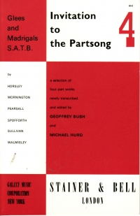 Invitation To The Part Song 4 Glees & Madrigals Sheet Music Songbook