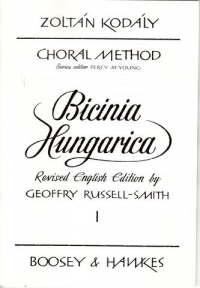 Kodaly Choral Method Bicinia Hungarica Book 1 Sheet Music Songbook