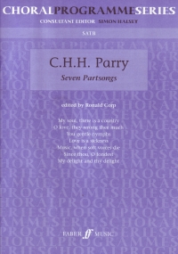 Parry Seven Partsongs Satb Sheet Music Songbook