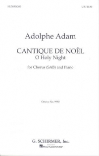 O Holy Night Adams Sab Sheet Music Songbook