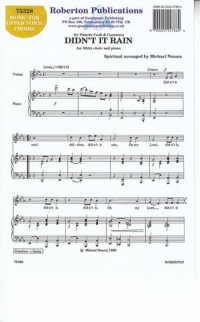Didnt It Rain Neaum Ssaa Sheet Music Songbook