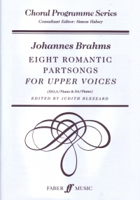 Brahms Romantic Partsongs (8) Ssaa/sa Sheet Music Songbook