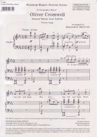 Oliver Cromwell Britten Sheet Music Songbook
