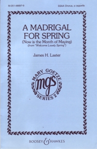 Madrigal For Spring Laster Ssa Sheet Music Songbook