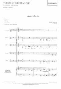 Ave Maria Parsons Saatb Sheet Music Songbook