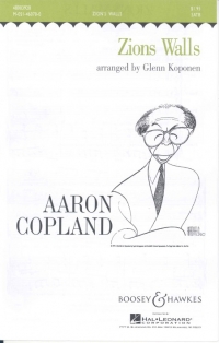 Zions Walls Copland Satb Sheet Music Songbook