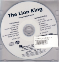 Lion King Medley Elton John/brymer Show Trax Cd Sheet Music Songbook