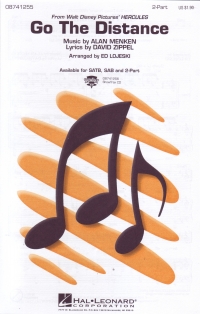 Go The Distance From Hercules Lojeski 2pt & Pf Sheet Music Songbook