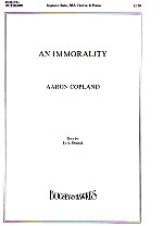 An Immorality Copland Ssa Sheet Music Songbook