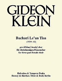 Bachuri Lean Tisa Klein Ssa Sheet Music Songbook