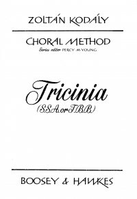 Kodaly Tricinia Hungarica Unison Sheet Music Songbook