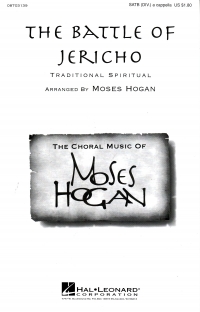 Battle Of Jericho Ssaattbb Moses Hogan Sheet Music Songbook