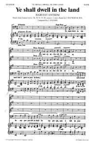 Ye Shall Dwell In The Land Satb Stainer Sheet Music Songbook