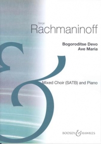 Bogoroditse Devo Rachmaninoff Satb & Piano Sheet Music Songbook