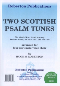 2 Scottish Psalm Tunes Roberton Ttbb Sheet Music Songbook