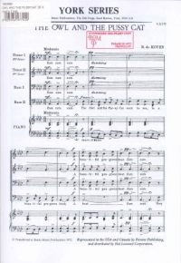 Owl And The Pussycat De Koven Ttbb Sheet Music Songbook