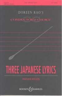 Three Japanese Lyrics Rogers Ssaa Sheet Music Songbook