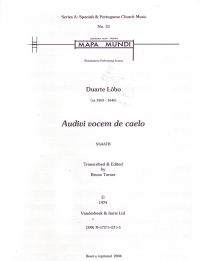 Audivi Vocem De Caelo Lobo Sheet Music Songbook