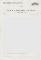 He That Is Down Vaughan Williams Unison Sheet Music Songbook