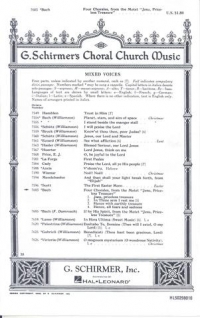 Bach 4 Chorales Jesu Priceless Satb Sheet Music Songbook