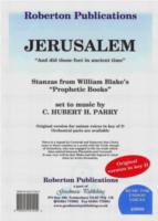 Jerusalem Parry/blake Original Key D Unison Sheet Music Songbook