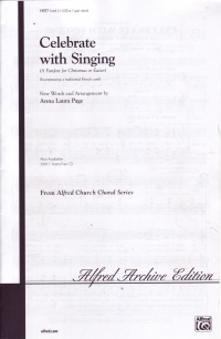 Celebrate With Singing Satb Anna Page Sheet Music Songbook