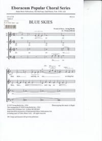 Blue Skies Berlin Ssatb Sheet Music Songbook