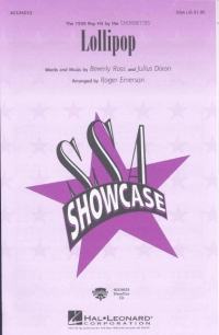 Lollipop Chordettes Ssa Sheet Music Songbook