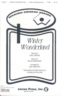 Winter Wonderland Arnaud Ttbb & Piano Sheet Music Songbook