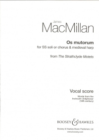 Os Mutorum (strathclyde Motets) Macmillan Ss/harp Sheet Music Songbook