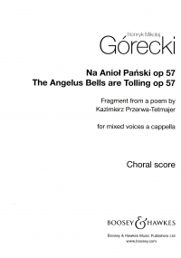 Angelus Bells Are Tolling Gorecki Satb A Capella Sheet Music Songbook