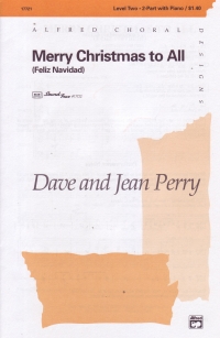 Merry Christmas To All     Perry    Sa Sheet Music Songbook