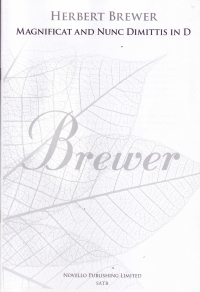 Magnificat & Nunc Dimittis D Brewer Satb New Eng Sheet Music Songbook