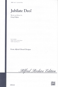 Jubilate Deo Gilpin 2pt Sheet Music Songbook
