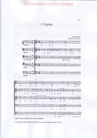 Vigilate Satbarb Byrd Ed Brown Sheet Music Songbook