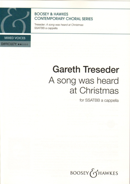 A Song Was Heard At Christmas Treseder Ssatbb Sheet Music Songbook