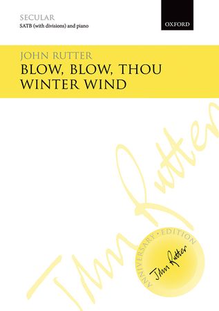 Blow Blow Thou Winter Wind Rutter Satb & Piano Sheet Music Songbook