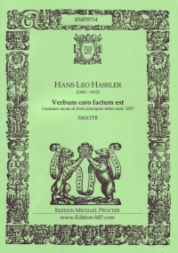 Verbum Caro Factum Est Hassler Ssattb Sheet Music Songbook
