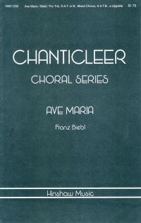 Ave Maria Biebl Satb Sheet Music Songbook