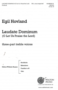 Laudate Dominum Hovland Ssa Sheet Music Songbook