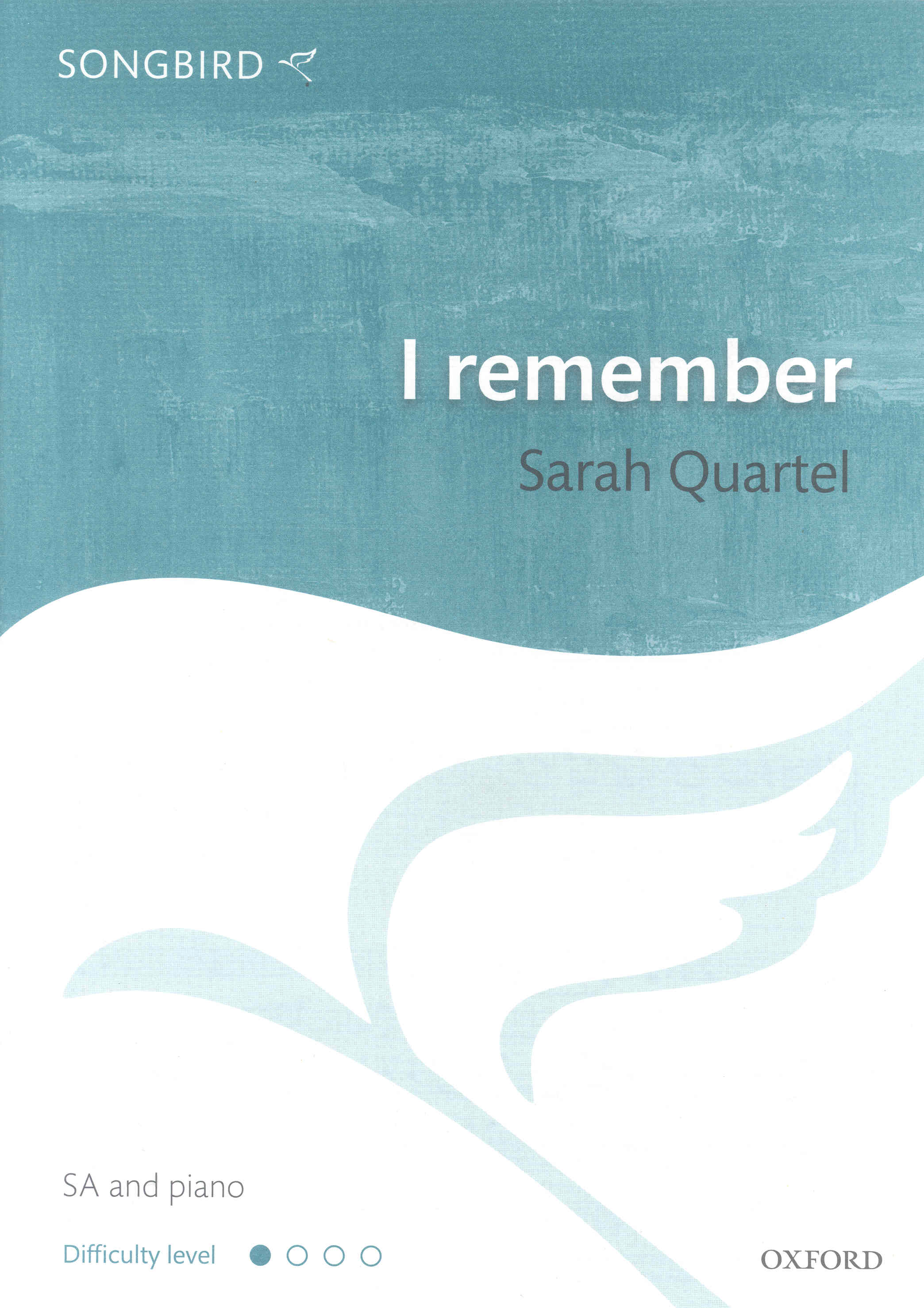 I Remember Quartel Sa & Piano Sheet Music Songbook