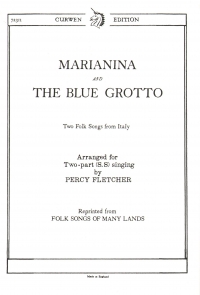 Marianina & The Blue Grotto Fletcher 2pt Sheet Music Songbook