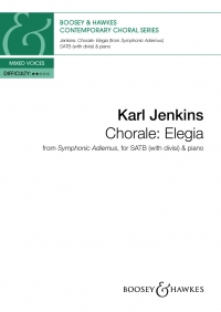 Chorale Elegia Jenkins Symphonic Adiemus Ssaatbb Sheet Music Songbook